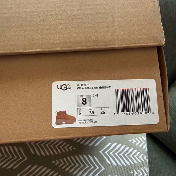 UGG Women's Brown Platform Ankle Boots - Picture 3 of 3